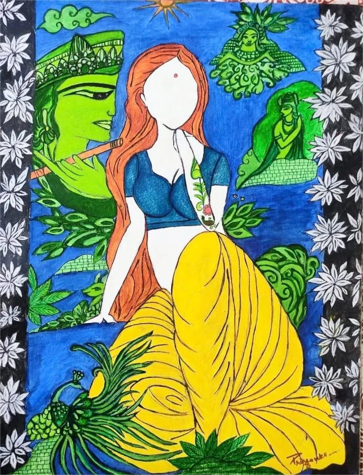 Original Canvas Image-oil Pinting 18*20'' without frame