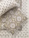 600 Pure Cotton, Floral King Size Bed Cotton bedsheet Beige Color with 2 Pillow Covers, 90 * 108 Inches, Traditional Jaipuri Design, Hand Block Print+Free Item with This Product