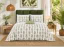 Super King Pure Cotton Bedsheet Set | Hand Block Print Floral Design | 108x108 with 2 Pillow Covers