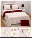 Luxury Home Décor Bedsheet, Katha Print, Pure Cotton Super King  108x108 with 2 Pillow Covers, Hand Work,(RFD)