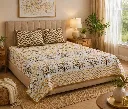 DHRUVINSRI King Size bedsheet Pure Cotton bedsheet with 2 Pillow Covers